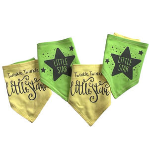Rabbit Skins Reversible Infant Bandana Bib Bundle - Twinkle Twinkle Little Star
